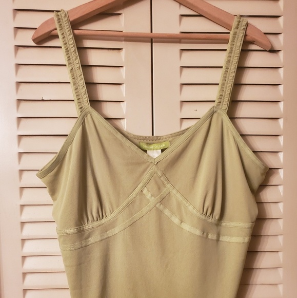 Sigrid Olsen Tops - Sigrid Olsen Olive Color Camisole Top W/Detail